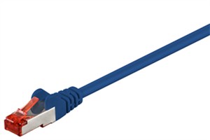 CAT 6 kabel krosowy, S/FTP (PiMF), Niebieski, 5 m