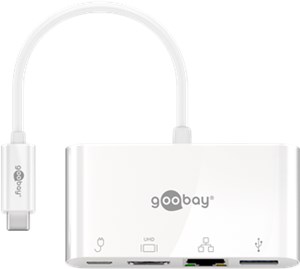 Multiportowy adapter USB-C™ (HDMI™ & Ethernet, 60 W Power Delivery)