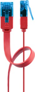 CAT 6A płaski kabel krosowy,U/UTP, Czerwony