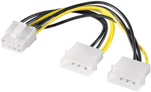 Kabel/Adapter zasilający karty graficznej do komputera, PCI-E na PCI Express 8-pinowy