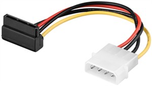Kabel zasilający typu /adapter zasilający do komputera, wtyk 5,25 na SATA 90°