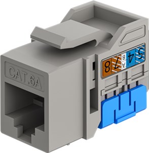 Moduł Keystone RJ45 CAT 6A, UTP, Slim & Short