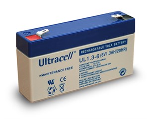 Akumulator ołowiowy 6 V, 1,3 Ah (UL1.3-6)