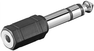 Adapter do słuchawek, wtyk jack AUX 6,35 mm na 3,5 mm