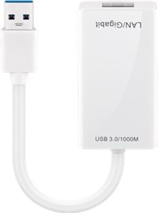 Adapter USB-A Ethernet, biały
