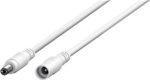 Kabel przedłużający DC, 1,5 m, biały