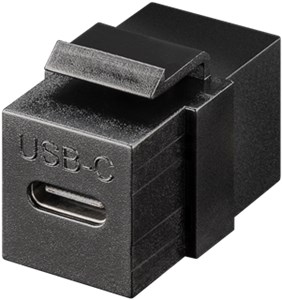 Moduł Keystone Złącze USB-C™, USB 3.2 Gen 2 (10 Gbit/s), czarny