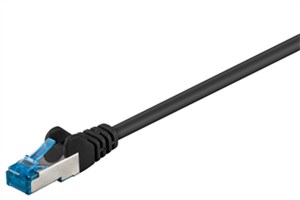 CAT 6A kabel krosowy, S/FTP (PiMF), czarny, 3 m