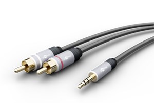 Kabel adaptera audio z wtyczki MP3 na wtyczkę RCA