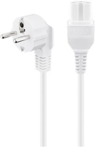 Kabel przyłączeniowy do urządzeń grzewczych, 2 m, biały