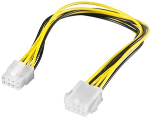 Przedłużacz kabla zasilającego EPS do komputera, 8-pinowy