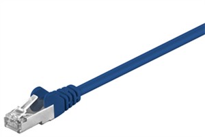 CAT 5e kabel krosowy, F/UTP, Niebieski, 3 m
