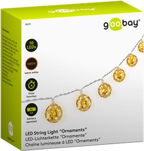 10 lampek LED "Ornamenty"