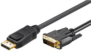 Kabel adaptera DisplayPort™/DVI-D pozłacany