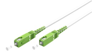 Kabel światłowodowy (FTTH), Singlemode (OS2) White, biały (Simplex), 2 m