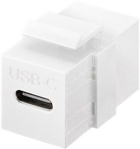 Moduł Keystone Złącze USB-C™, USB 3.2 Gen 2 (10 Gbit/s), biały