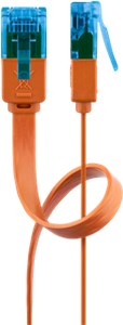 CAT 6A płaski kabel krosowy,U/UTP, Pomarańczowy