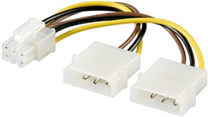 Kabel/Adapter zasilający karty graficznej do komputera, PCI-E/PCI Express 6-pinowy