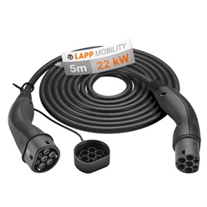 HELIX® kabel do ładowania Typu 2, do 22 kW, 5 m, czarny