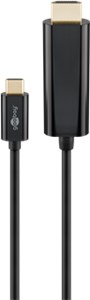 Kabel przejściowy USB-C™ HDMI 4k @ 60 Hz, 1,80 m, czarny