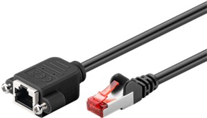 CAT 6 kabel przedłużającyS/FTP (PiMF), czarny