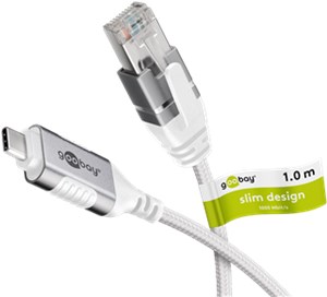 Kabel Ethernet USB-C™ 3.1 do RJ45, Slim, 1 m