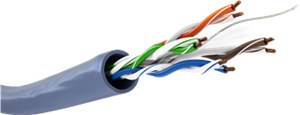CAT 6A kabel sieciowy, U/UTP, Niebieski 