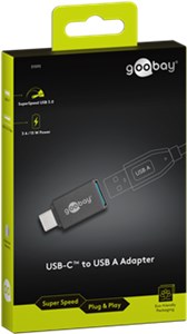 Adapter SuperSpeed USB-C™/USB-A 3.0 OTG do podłączania kabli ładujących, szary