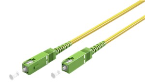 Kabel światłowodowy (FTTH), Singlemode (OS2) Yellow, Żółty (Simplex), 20 m