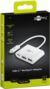 USB-C™ multiport adapter HDMI™ (4K @ 30 Hz), 3 A 60 W, biały