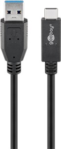 Kabel USB-C™ USB 3.1, 2. generacji, 3 A, czarny