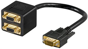 Kabel przejściowy VGA, pozłacany
