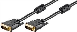 Kabel DVI-D Dual Link Full HD, pozłacany