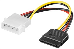 Kabel zasilający adapter zasilający do komputera, wtyk 5,25 na SATA 