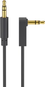 Kabel połączeniowy audio AUX, 3,5 mm stereo 3-pin, wąski, CU, kątowy