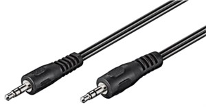 Kabel połączeniowy audio AUX, 3,5 mm stereo, Kabel płaski