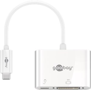 Adapter USB-C™ do DVI, PD, biały